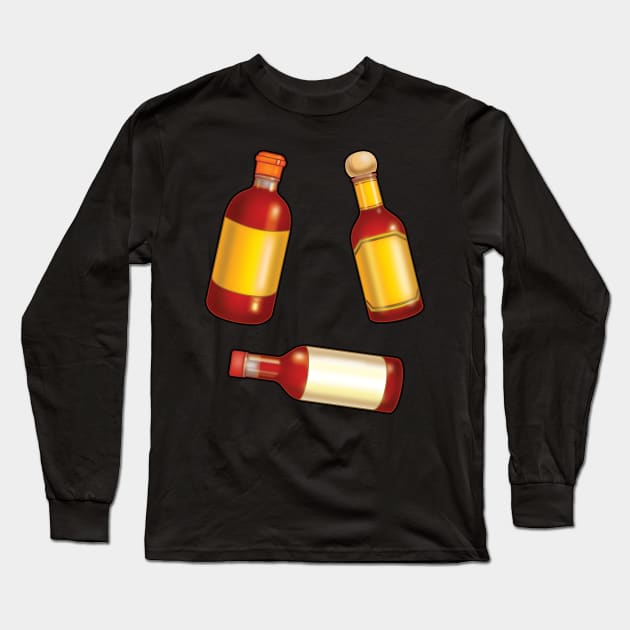 Classic Hot sauce bottle Long Sleeve T-Shirt by PnJ